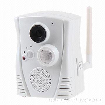 Megapixel IP Camera,H264/CMOS Sensor/Wireless/IR Vision/PIR Human Detection/Door Sensor/TF Card Slot